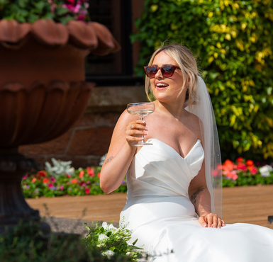 Bride at Piersland House in Troon